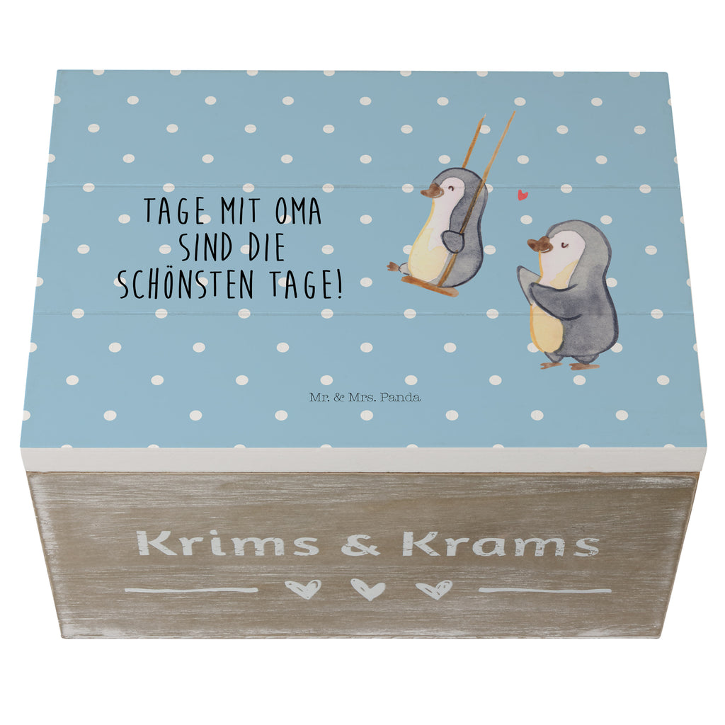 Holzkiste Pinguin Oma schaukeln Holzkiste, Kiste, Schatzkiste, Truhe, Schatulle, XXL, Erinnerungsbox, Erinnerungskiste, Dekokiste, Aufbewahrungsbox, Familie, Vatertag, Muttertag, Bruder, Schwester, Mama, Papa, Oma, Opa, beste Oma, Lieblingsoma, Geschenk für Oma, Omi, Großmutter