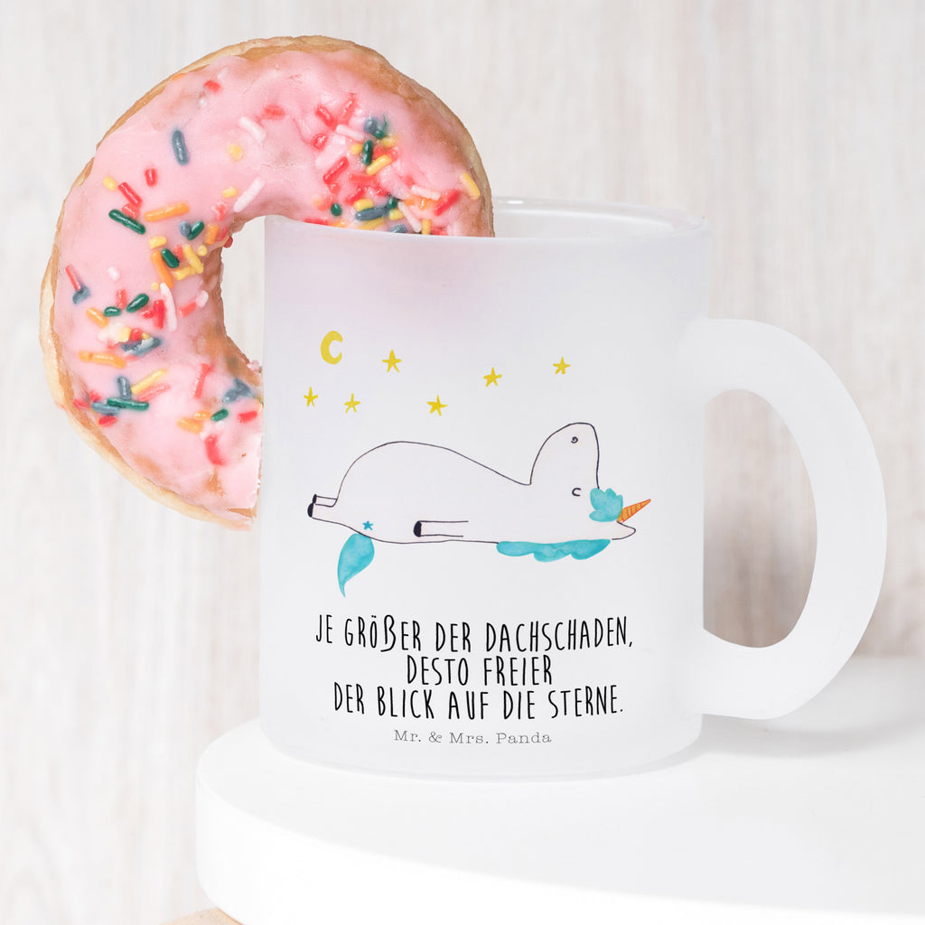 Teetasse Einhorn Sternenhimmel Teetasse, Teeglas, Teebecher, Tasse mit Henkel, Tasse, Glas Teetasse, Teetasse aus Glas, Einhorn, Einhörner, Einhorn Deko, Pegasus, Unicorn, Sterne, Dachschaden, Verrückt, Sternenhimmel