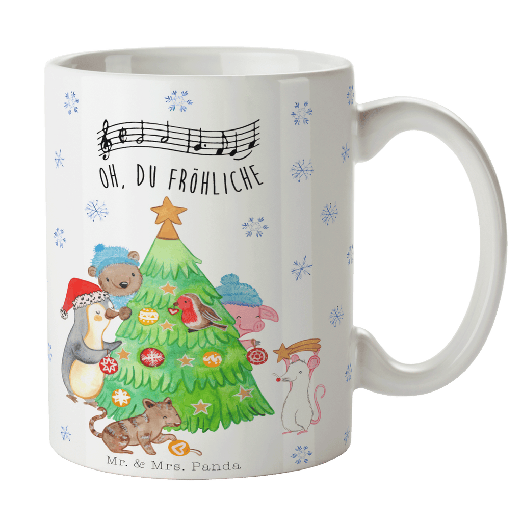 Tasse Weihnachtsbaum schmücken  Becher, Kaffeetasse, Kaffeebecher, Tee, Frühstück, Büro  Winter, Weihnachten, Weihnachtsdeko, Nikolaus, Advent, Heiligabend, Wintermotiv