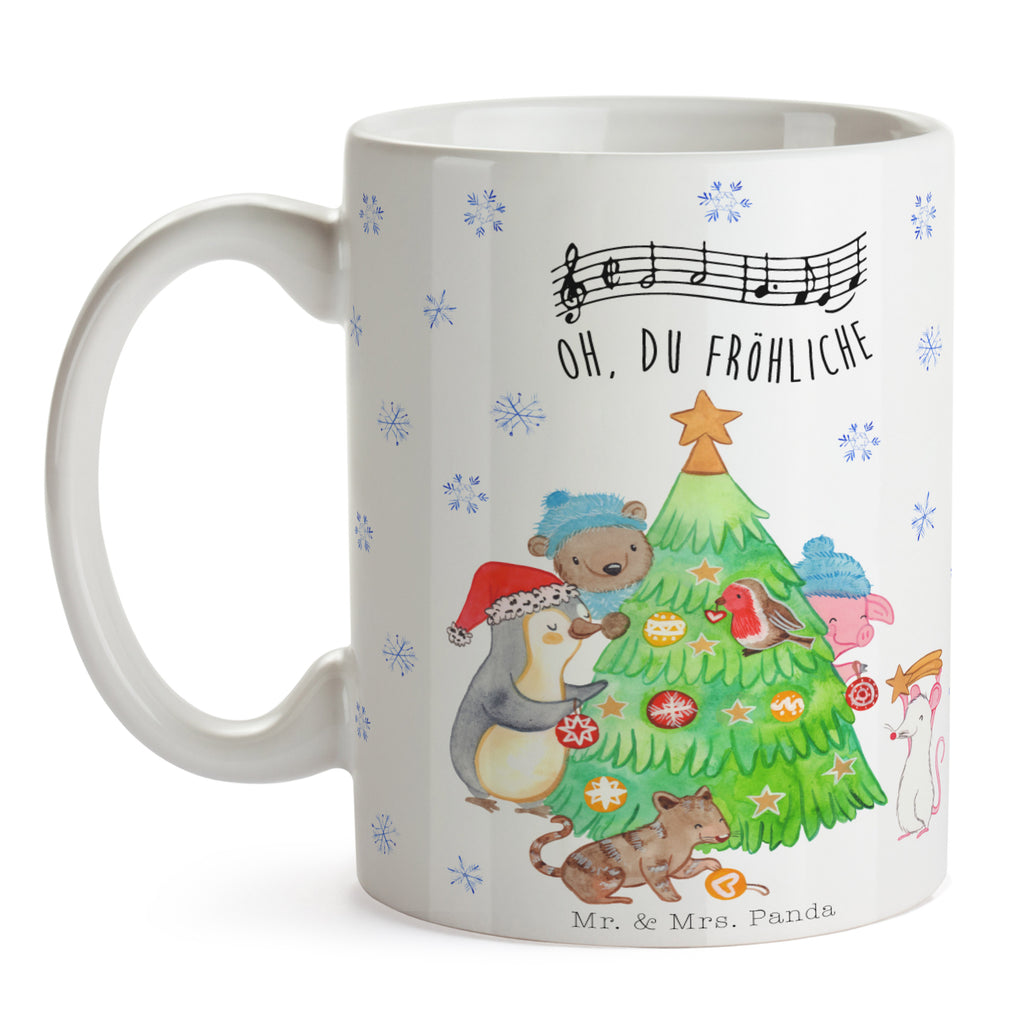 Tasse Weihnachtsbaum schmücken  Becher, Kaffeetasse, Kaffeebecher, Tee, Frühstück, Büro  Winter, Weihnachten, Weihnachtsdeko, Nikolaus, Advent, Heiligabend, Wintermotiv