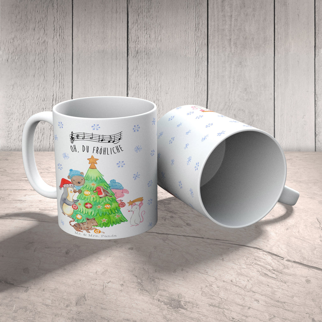 Tasse Weihnachtsbaum schmücken  Becher, Kaffeetasse, Kaffeebecher, Tee, Frühstück, Büro  Winter, Weihnachten, Weihnachtsdeko, Nikolaus, Advent, Heiligabend, Wintermotiv
