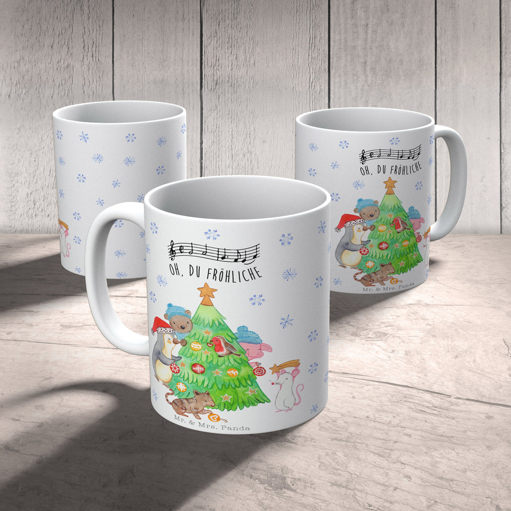 Tasse Weihnachtsbaum schmücken  Becher, Kaffeetasse, Kaffeebecher, Tee, Frühstück, Büro  Winter, Weihnachten, Weihnachtsdeko, Nikolaus, Advent, Heiligabend, Wintermotiv