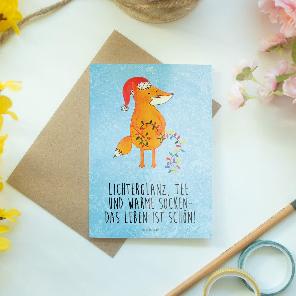 Grußkarte Fuchs Weihnachten Klappkarte, Einladungskarte, Glückwunschkarte, Hochzeitskarte, Geburtstagskarte, Karte, Winter, Weihnachten, Weihnachtsdeko, Nikolaus, Advent, Heiligabend, Wintermotiv, Fuchs, Füchse, Spruch schön, Geschenk Weihnachten, Weihnachtsmann, Weihnachtszeit