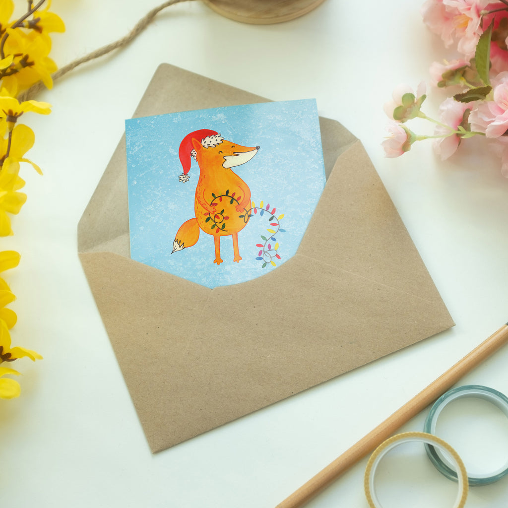 Grußkarte Fuchs Weihnachten Klappkarte, Einladungskarte, Glückwunschkarte, Hochzeitskarte, Geburtstagskarte, Karte, Winter, Weihnachten, Weihnachtsdeko, Nikolaus, Advent, Heiligabend, Wintermotiv, Fuchs, Füchse, Spruch schön, Geschenk Weihnachten, Weihnachtsmann, Weihnachtszeit