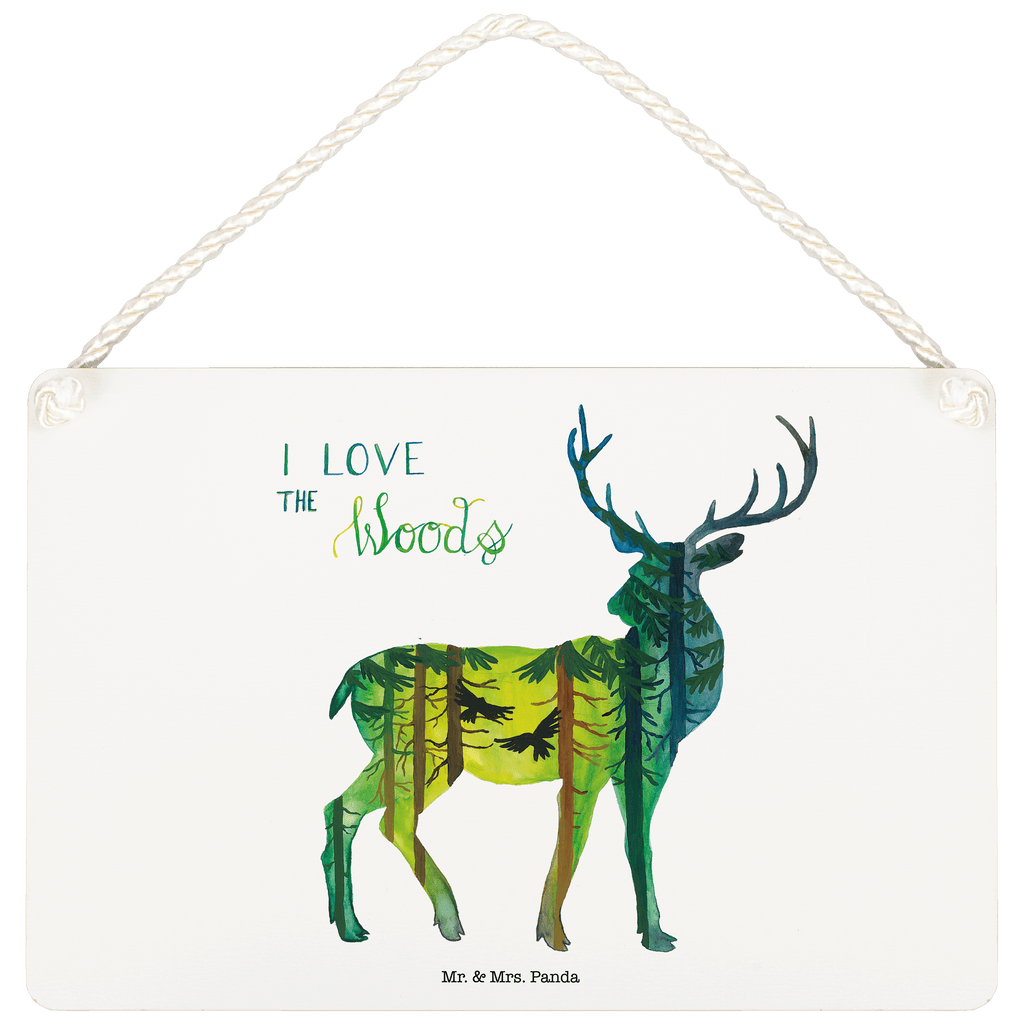 Deko Schild Hirsch I love the woods Dekoschild, Deko Schild, Schild, Tür Schild, Türschild, Holzschild, Wandschild, Wanddeko, Blumen Deko, Frühlings Deko, Sommer Deko, Dekoration, positive Botschaft, Naturliebhaber, Outdoor, Natur, Abenteuer, Wald, woods, Hirsch