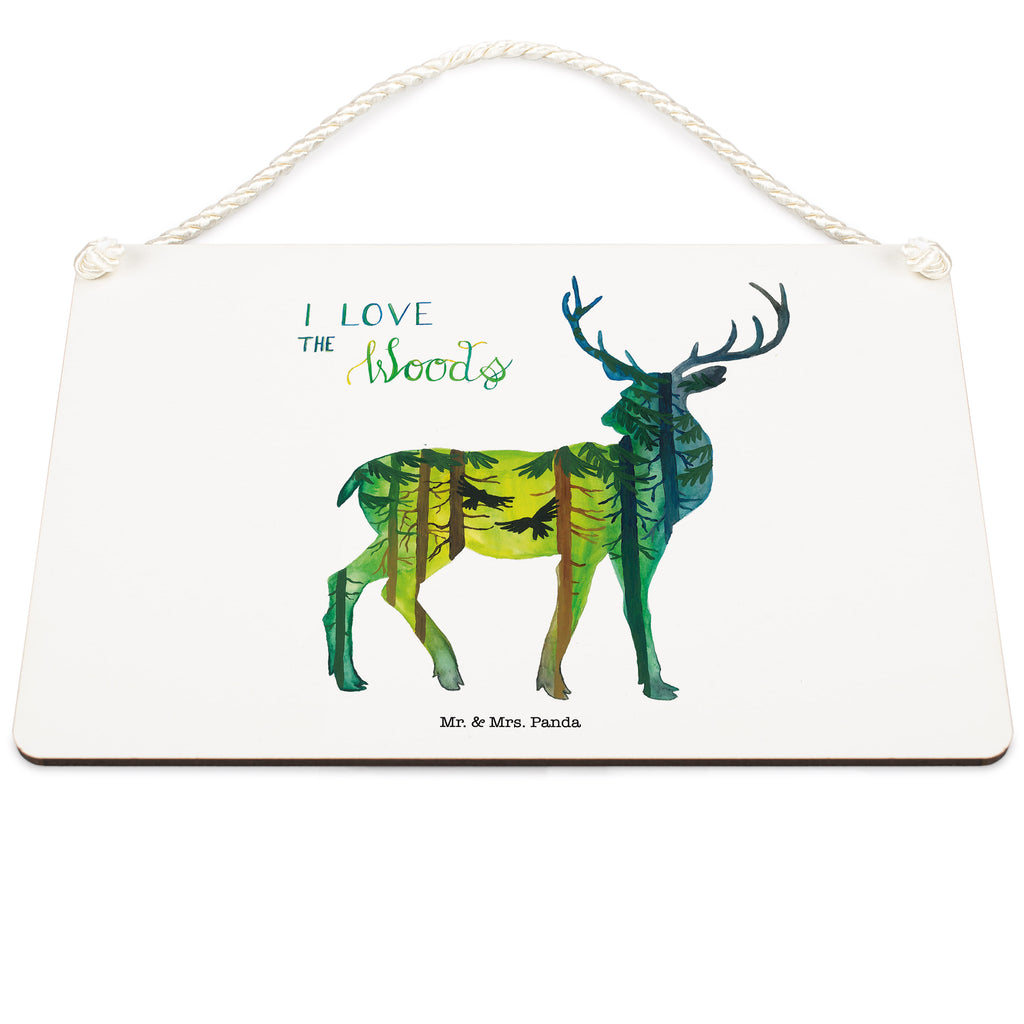 Deko Schild Hirsch I love the woods Dekoschild, Deko Schild, Schild, Tür Schild, Türschild, Holzschild, Wandschild, Wanddeko, Blumen Deko, Frühlings Deko, Sommer Deko, Dekoration, positive Botschaft, Naturliebhaber, Outdoor, Natur, Abenteuer, Wald, woods, Hirsch