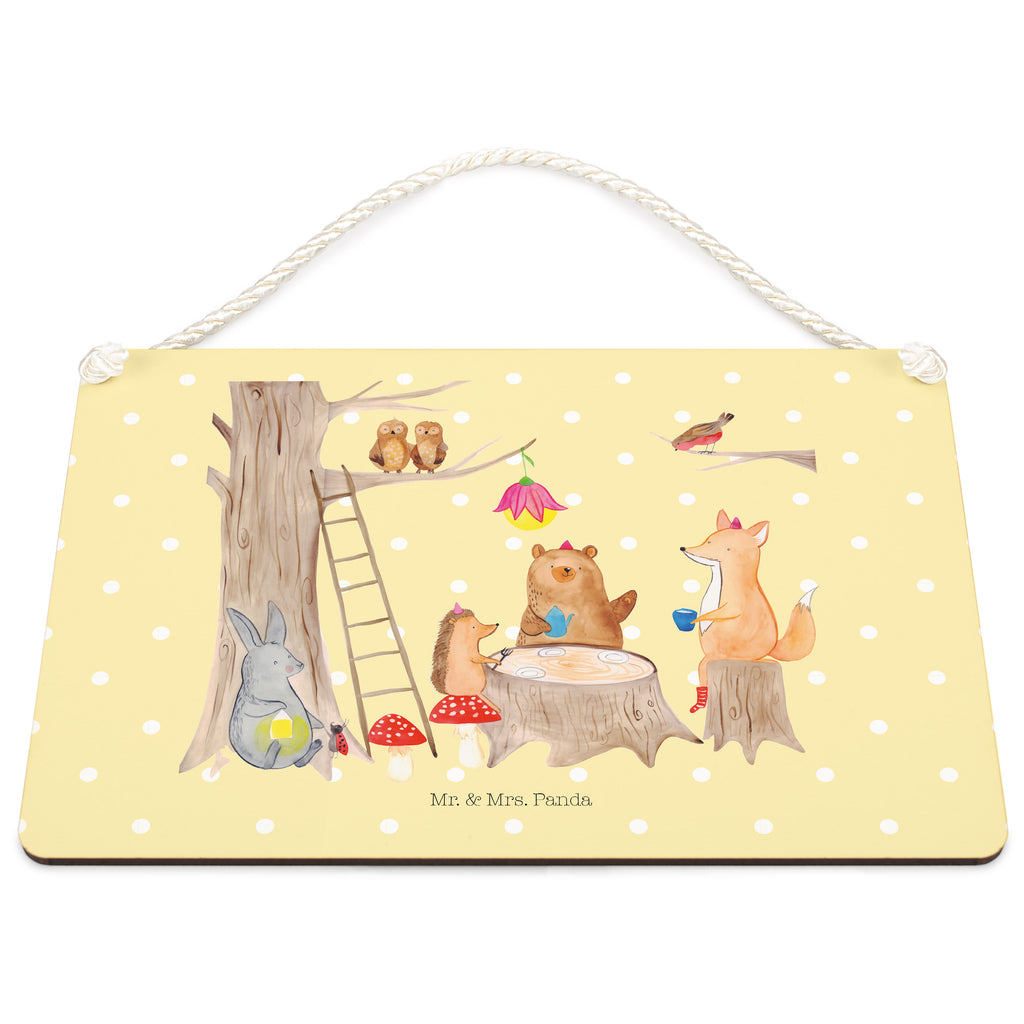 Deko Schild Waldtiere Picknick Dekoschild, Deko Schild, Schild, Tür Schild, Türschild, Holzschild, Wandschild, Wanddeko, Tiermotive, Gute Laune, lustige Sprüche, Tiere, Waldtiere, Picknick, Wald, Fuchs, Hase, Igel, Maus, Eichhörnchen