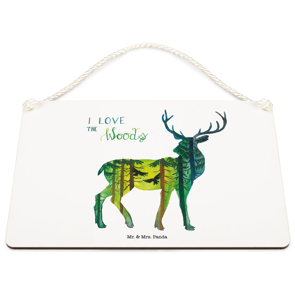 Deko Schild Hirsch I love the woods Dekoschild, Deko Schild, Schild, Tür Schild, Türschild, Holzschild, Wandschild, Wanddeko, Blumen Deko, Frühlings Deko, Sommer Deko, Dekoration, positive Botschaft, Naturliebhaber, Outdoor, Natur, Abenteuer, Wald, woods, Hirsch