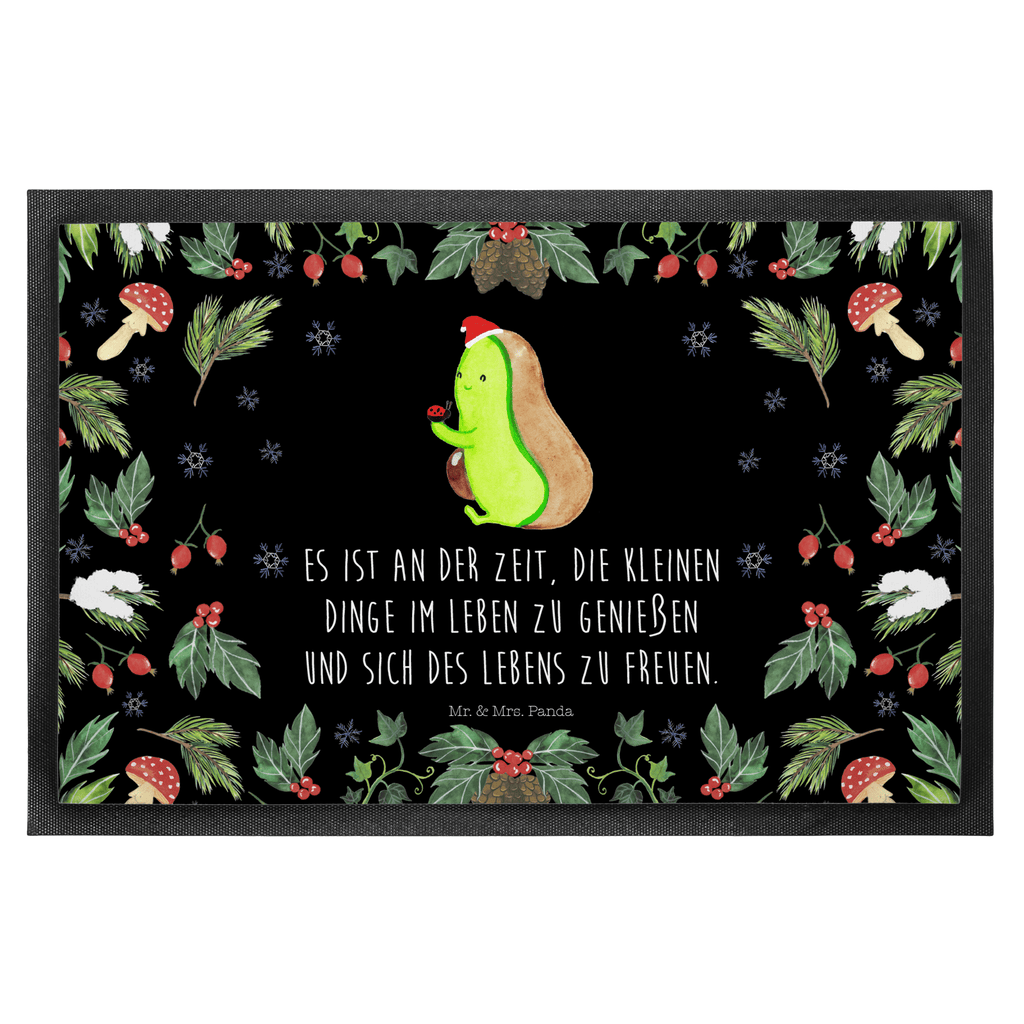 Fußmatte Avocado kleine Dinge  Türvorleger, Schmutzmatte, Fußabtreter, Matte, Schmutzfänger, Fußabstreifer, Schmutzfangmatte, Türmatte, Motivfußmatte,  Haustürmatte, Vorleger  Winter, Weihnachten, Weihnachtsdeko, Nikolaus, Advent, Heiligabend, Wintermotiv