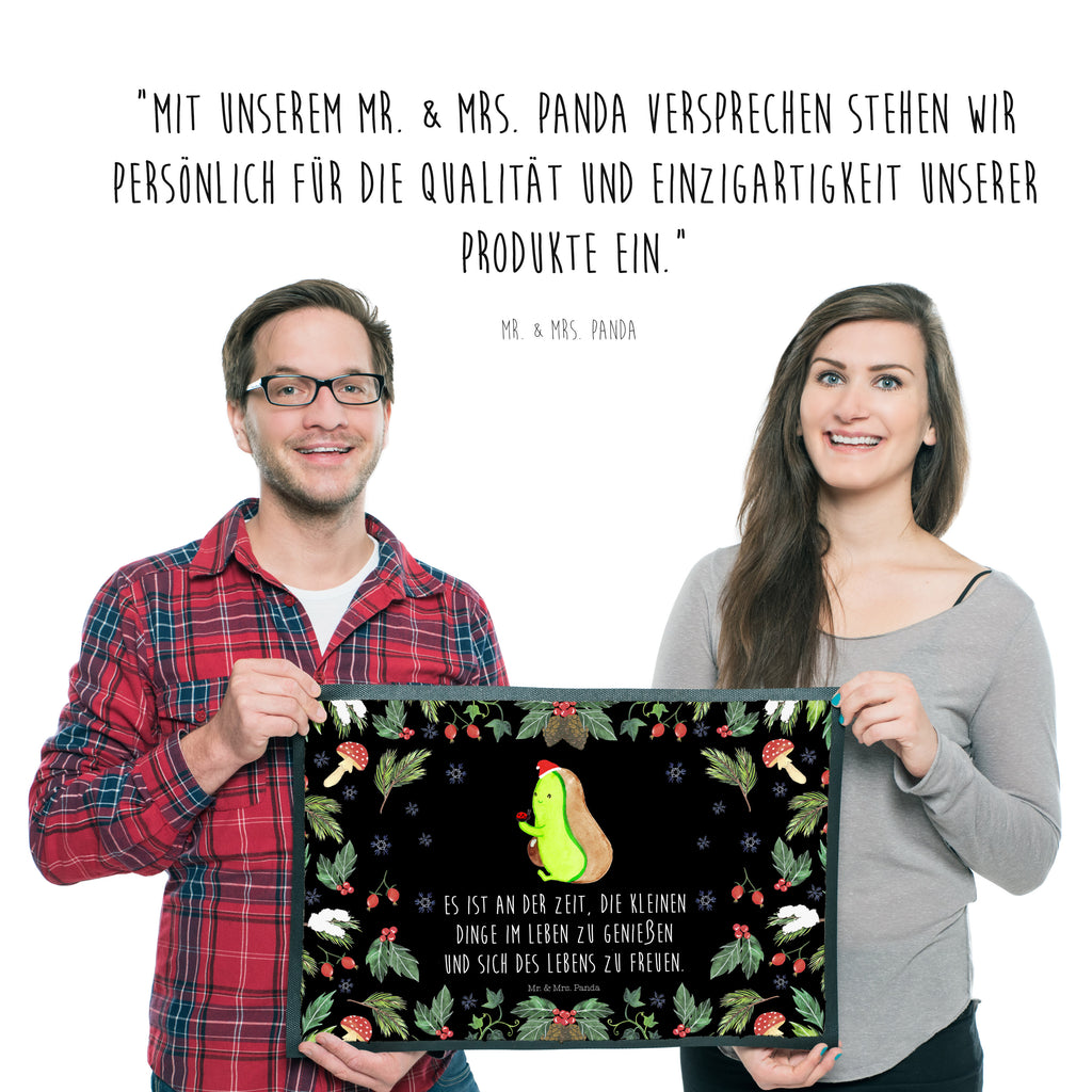 Fußmatte Avocado kleine Dinge  Türvorleger, Schmutzmatte, Fußabtreter, Matte, Schmutzfänger, Fußabstreifer, Schmutzfangmatte, Türmatte, Motivfußmatte,  Haustürmatte, Vorleger  Winter, Weihnachten, Weihnachtsdeko, Nikolaus, Advent, Heiligabend, Wintermotiv