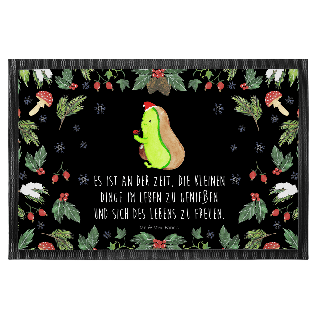 Fußmatte Avocado kleine Dinge  Türvorleger, Schmutzmatte, Fußabtreter, Matte, Schmutzfänger, Fußabstreifer, Schmutzfangmatte, Türmatte, Motivfußmatte,  Haustürmatte, Vorleger  Winter, Weihnachten, Weihnachtsdeko, Nikolaus, Advent, Heiligabend, Wintermotiv