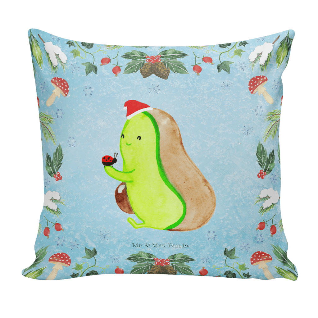 40x40 Kissen Avocado kleine Dinge Kissenhülle, Kopfkissen, Sofakissen, Dekokissen, Motivkissen, Winter, Weihnachten, Weihnachtsdeko, Nikolaus, Advent, Heiligabend, Wintermotiv