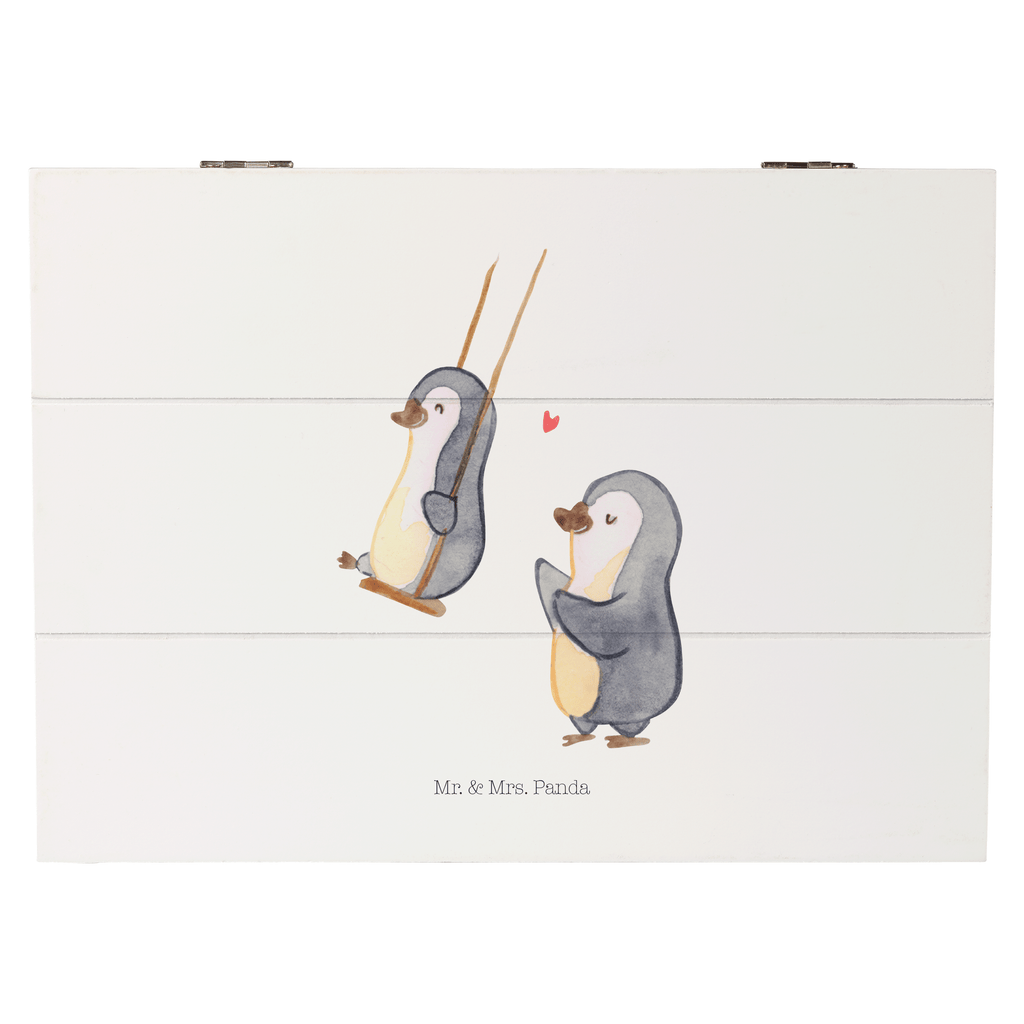 Holzkiste Pinguin Oma schaukeln Holzkiste, Kiste, Schatzkiste, Truhe, Schatulle, XXL, Erinnerungsbox, Erinnerungskiste, Dekokiste, Aufbewahrungsbox, Familie, Vatertag, Muttertag, Bruder, Schwester, Mama, Papa, Oma, Opa, beste Oma, Lieblingsoma, Geschenk für Oma, Omi, Großmutter