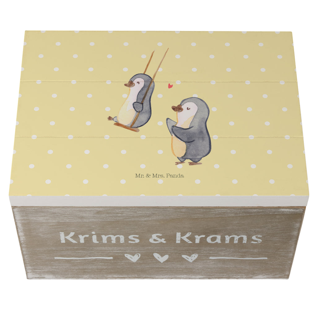 Holzkiste Pinguin Oma schaukeln Holzkiste, Kiste, Schatzkiste, Truhe, Schatulle, XXL, Erinnerungsbox, Erinnerungskiste, Dekokiste, Aufbewahrungsbox, Familie, Vatertag, Muttertag, Bruder, Schwester, Mama, Papa, Oma, Opa, beste Oma, Lieblingsoma, Geschenk für Oma, Omi, Großmutter