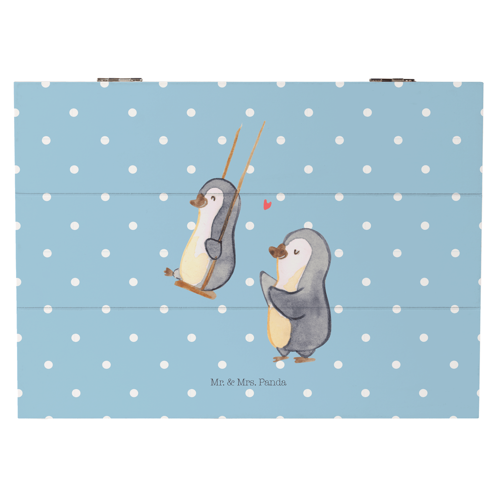 Holzkiste Pinguin Oma schaukeln Holzkiste, Kiste, Schatzkiste, Truhe, Schatulle, XXL, Erinnerungsbox, Erinnerungskiste, Dekokiste, Aufbewahrungsbox, Familie, Vatertag, Muttertag, Bruder, Schwester, Mama, Papa, Oma, Opa, beste Oma, Lieblingsoma, Geschenk für Oma, Omi, Großmutter
