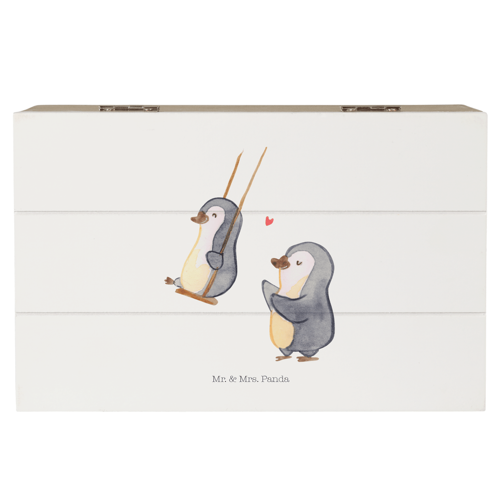Holzkiste Pinguin Oma schaukeln Holzkiste, Kiste, Schatzkiste, Truhe, Schatulle, XXL, Erinnerungsbox, Erinnerungskiste, Dekokiste, Aufbewahrungsbox, Familie, Vatertag, Muttertag, Bruder, Schwester, Mama, Papa, Oma, Opa, beste Oma, Lieblingsoma, Geschenk für Oma, Omi, Großmutter