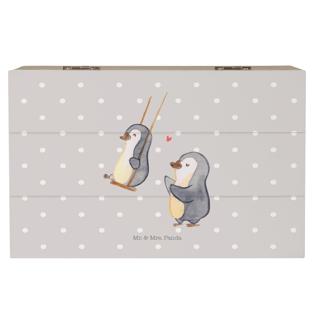 Holzkiste Pinguin Oma schaukeln Holzkiste, Kiste, Schatzkiste, Truhe, Schatulle, XXL, Erinnerungsbox, Erinnerungskiste, Dekokiste, Aufbewahrungsbox, Familie, Vatertag, Muttertag, Bruder, Schwester, Mama, Papa, Oma, Opa, beste Oma, Lieblingsoma, Geschenk für Oma, Omi, Großmutter