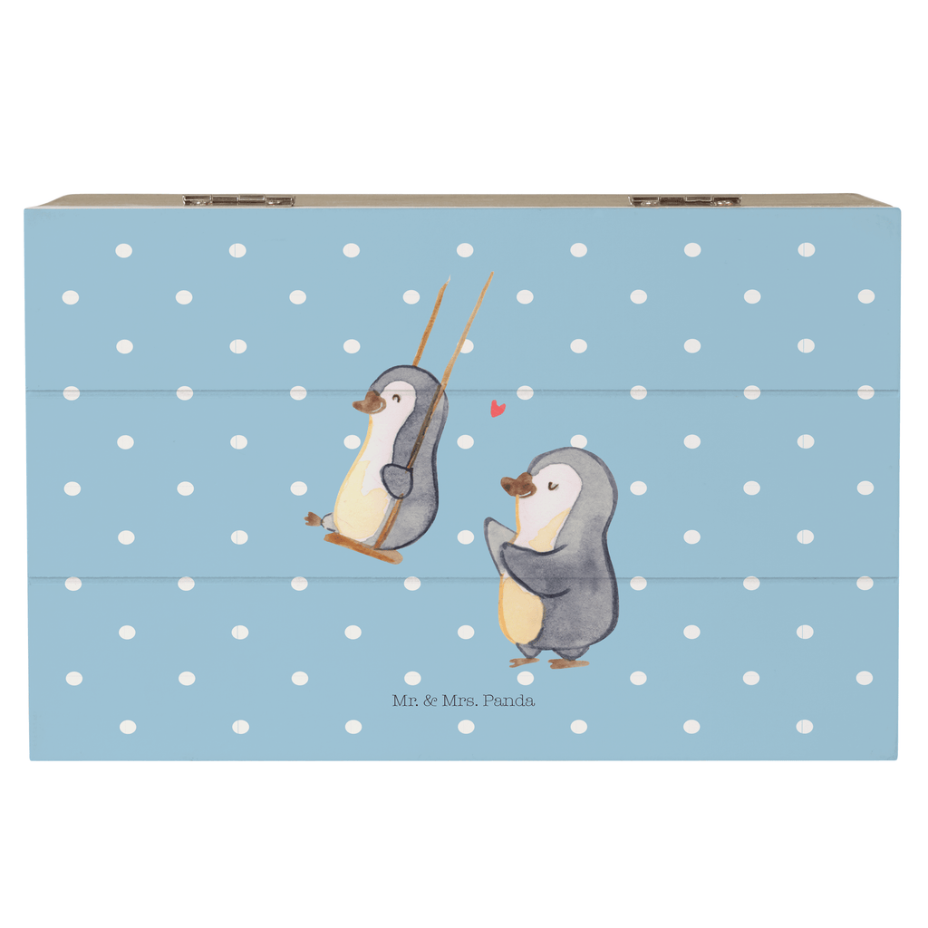 Holzkiste Pinguin Oma schaukeln Holzkiste, Kiste, Schatzkiste, Truhe, Schatulle, XXL, Erinnerungsbox, Erinnerungskiste, Dekokiste, Aufbewahrungsbox, Familie, Vatertag, Muttertag, Bruder, Schwester, Mama, Papa, Oma, Opa, beste Oma, Lieblingsoma, Geschenk für Oma, Omi, Großmutter