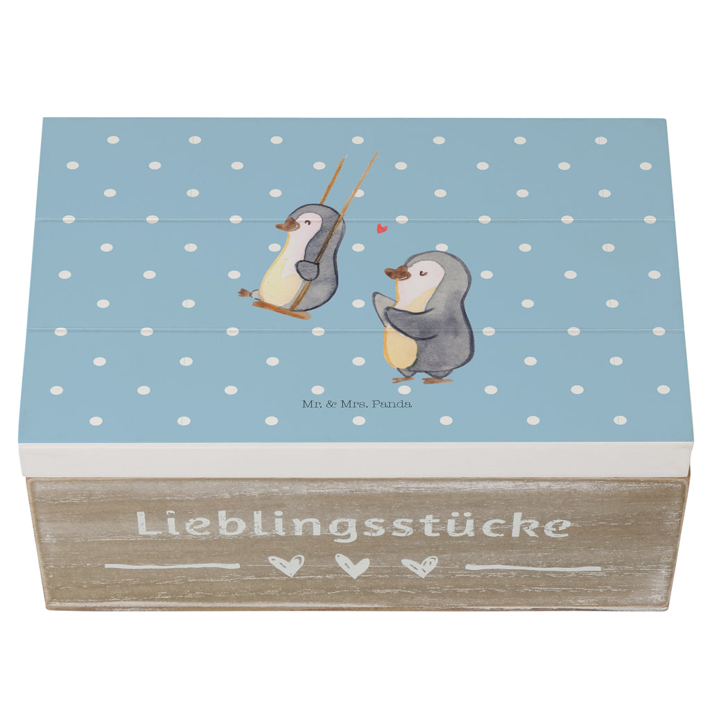 Holzkiste Pinguin Oma schaukeln Holzkiste, Kiste, Schatzkiste, Truhe, Schatulle, XXL, Erinnerungsbox, Erinnerungskiste, Dekokiste, Aufbewahrungsbox, Familie, Vatertag, Muttertag, Bruder, Schwester, Mama, Papa, Oma, Opa, beste Oma, Lieblingsoma, Geschenk für Oma, Omi, Großmutter