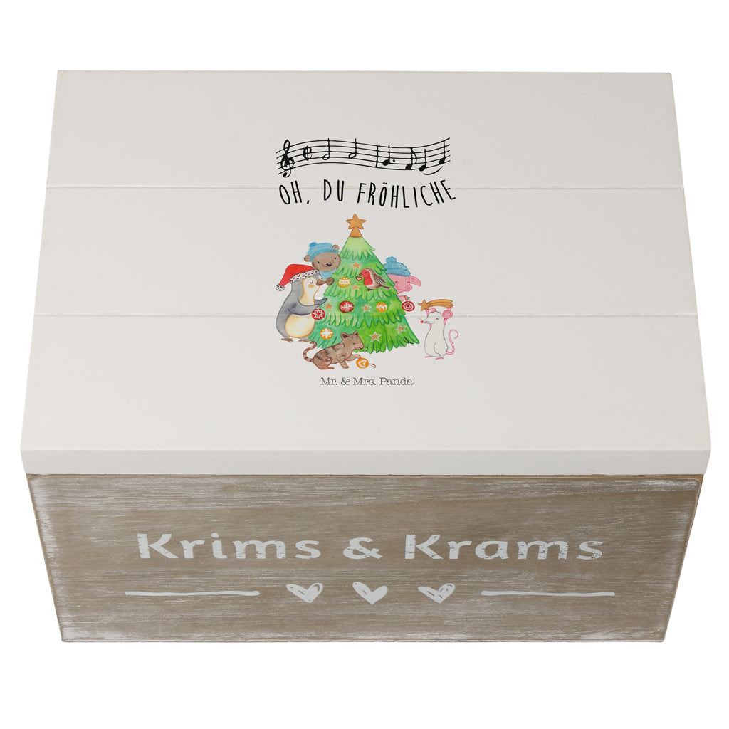 Holzkiste Weihnachtsbaum schmücken Holzkiste, Kiste, Schatzkiste, Truhe, Schatulle, XXL, Erinnerungsbox, Erinnerungskiste, Dekokiste, Aufbewahrungsbox, Winter, Weihnachten, Weihnachtsdeko, Nikolaus, Advent, Heiligabend, Wintermotiv