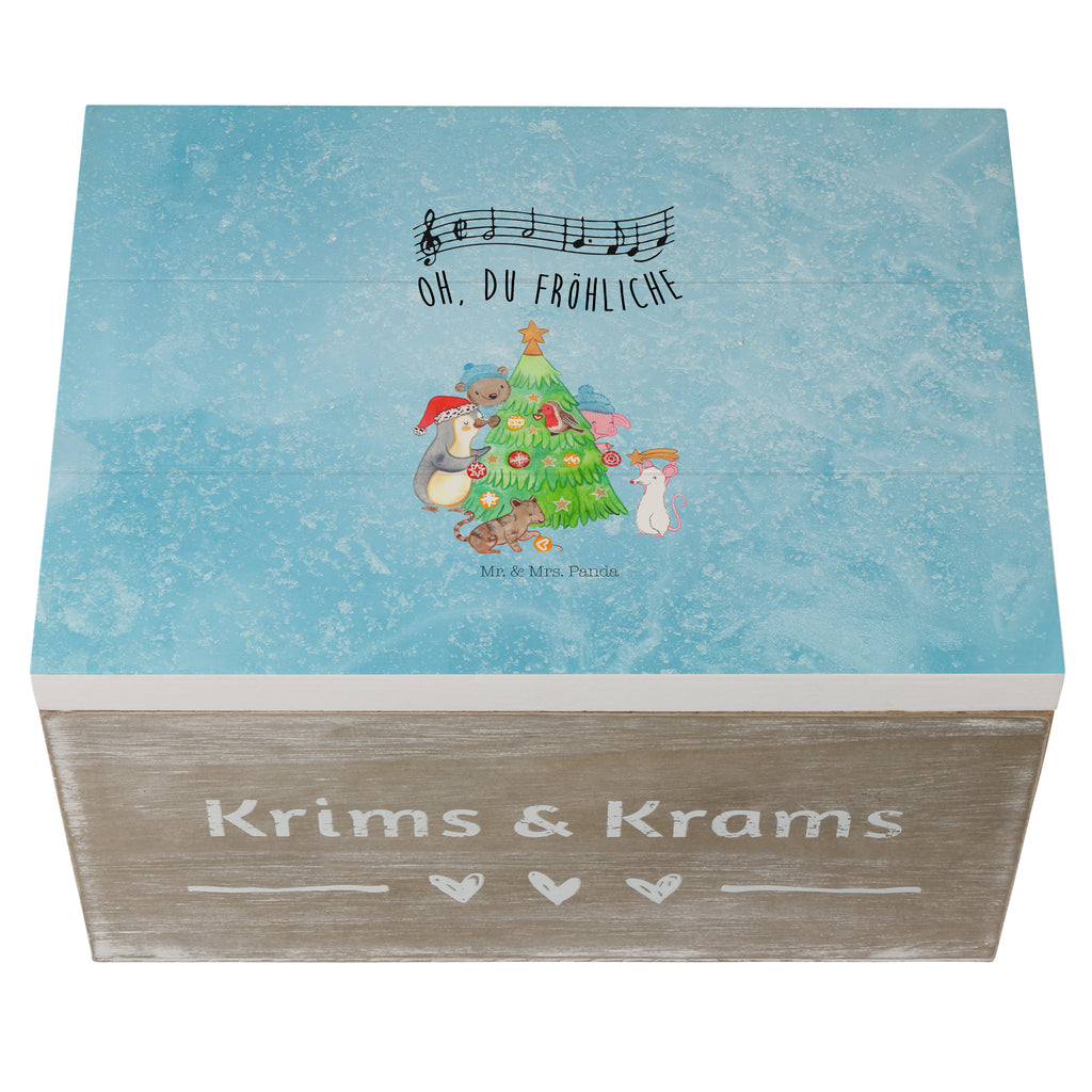Holzkiste Weihnachtsbaum schmücken Holzkiste, Kiste, Schatzkiste, Truhe, Schatulle, XXL, Erinnerungsbox, Erinnerungskiste, Dekokiste, Aufbewahrungsbox, Winter, Weihnachten, Weihnachtsdeko, Nikolaus, Advent, Heiligabend, Wintermotiv
