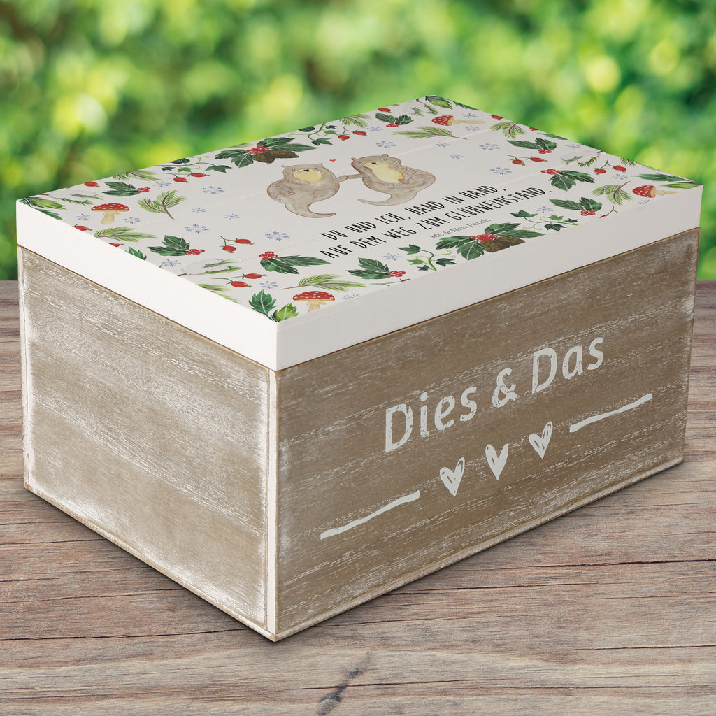 Holzkiste Otter Glühweinstand Holzkiste, Kiste, Schatzkiste, Truhe, Schatulle, XXL, Erinnerungsbox, Erinnerungskiste, Dekokiste, Aufbewahrungsbox, Winter, Weihnachten, Weihnachtsdeko, Nikolaus, Advent, Heiligabend, Wintermotiv