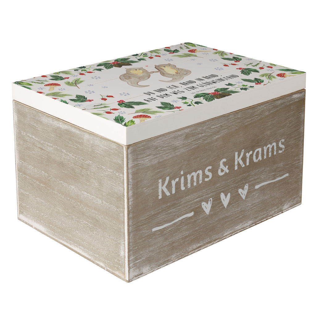 Holzkiste Otter Glühweinstand Holzkiste, Kiste, Schatzkiste, Truhe, Schatulle, XXL, Erinnerungsbox, Erinnerungskiste, Dekokiste, Aufbewahrungsbox, Winter, Weihnachten, Weihnachtsdeko, Nikolaus, Advent, Heiligabend, Wintermotiv