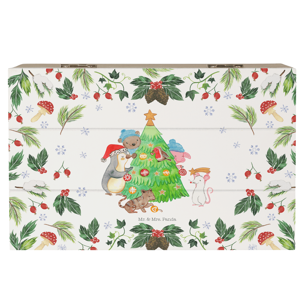 Holzkiste Weihnachtsbaum schmücken Holzkiste, Kiste, Schatzkiste, Truhe, Schatulle, XXL, Erinnerungsbox, Erinnerungskiste, Dekokiste, Aufbewahrungsbox, Winter, Weihnachten, Weihnachtsdeko, Nikolaus, Advent, Heiligabend, Wintermotiv