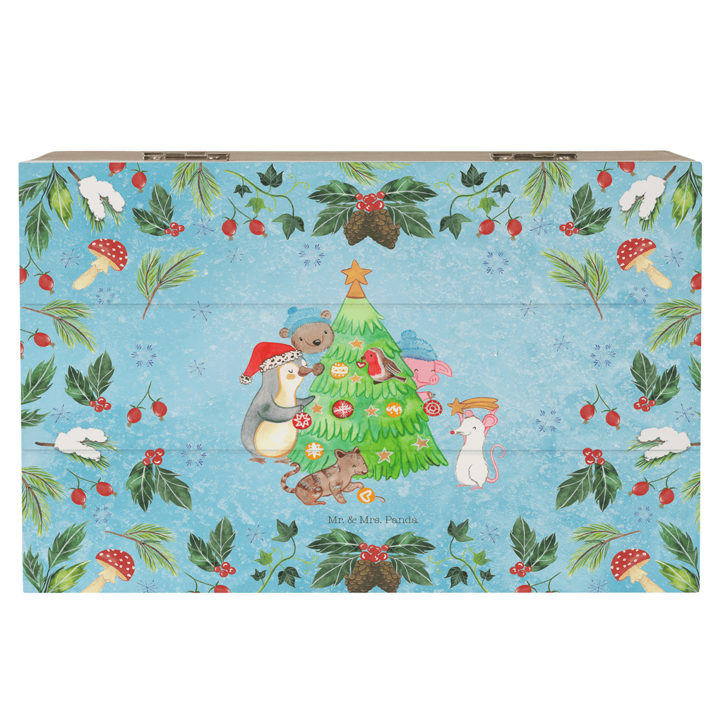 Holzkiste Weihnachtsbaum schmücken Holzkiste, Kiste, Schatzkiste, Truhe, Schatulle, XXL, Erinnerungsbox, Erinnerungskiste, Dekokiste, Aufbewahrungsbox, Winter, Weihnachten, Weihnachtsdeko, Nikolaus, Advent, Heiligabend, Wintermotiv