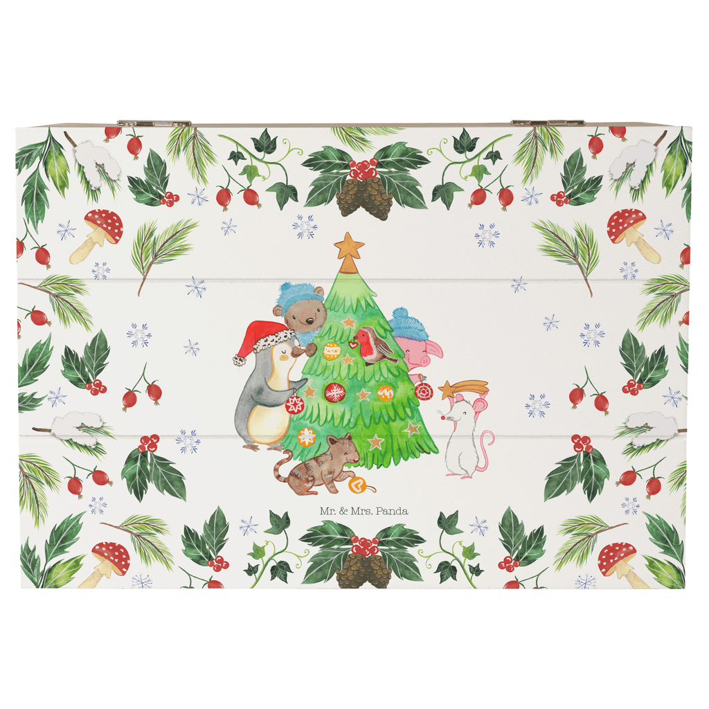 Holzkiste Weihnachtsbaum schmücken Holzkiste, Kiste, Schatzkiste, Truhe, Schatulle, XXL, Erinnerungsbox, Erinnerungskiste, Dekokiste, Aufbewahrungsbox, Winter, Weihnachten, Weihnachtsdeko, Nikolaus, Advent, Heiligabend, Wintermotiv