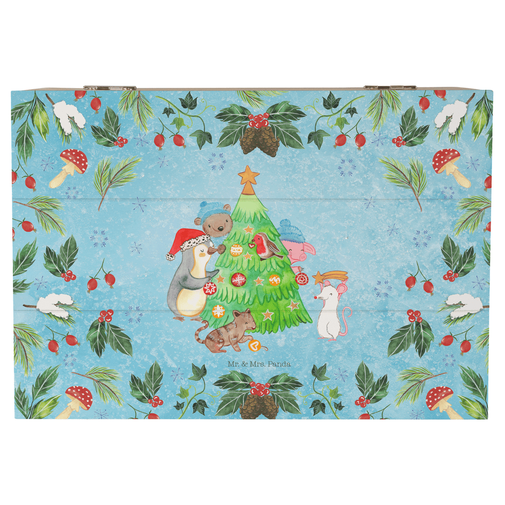Holzkiste Weihnachtsbaum schmücken Holzkiste, Kiste, Schatzkiste, Truhe, Schatulle, XXL, Erinnerungsbox, Erinnerungskiste, Dekokiste, Aufbewahrungsbox, Winter, Weihnachten, Weihnachtsdeko, Nikolaus, Advent, Heiligabend, Wintermotiv