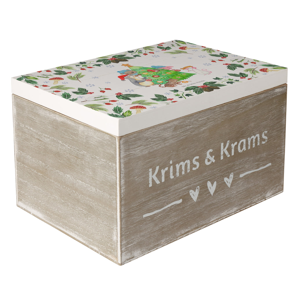 Holzkiste Weihnachtsbaum schmücken Holzkiste, Kiste, Schatzkiste, Truhe, Schatulle, XXL, Erinnerungsbox, Erinnerungskiste, Dekokiste, Aufbewahrungsbox, Winter, Weihnachten, Weihnachtsdeko, Nikolaus, Advent, Heiligabend, Wintermotiv