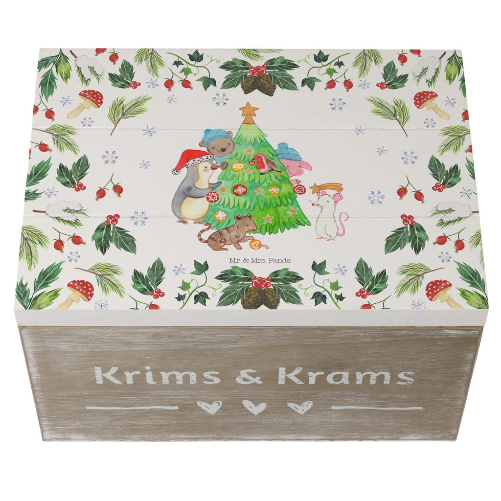 Holzkiste Weihnachtsbaum schmücken Holzkiste, Kiste, Schatzkiste, Truhe, Schatulle, XXL, Erinnerungsbox, Erinnerungskiste, Dekokiste, Aufbewahrungsbox, Winter, Weihnachten, Weihnachtsdeko, Nikolaus, Advent, Heiligabend, Wintermotiv