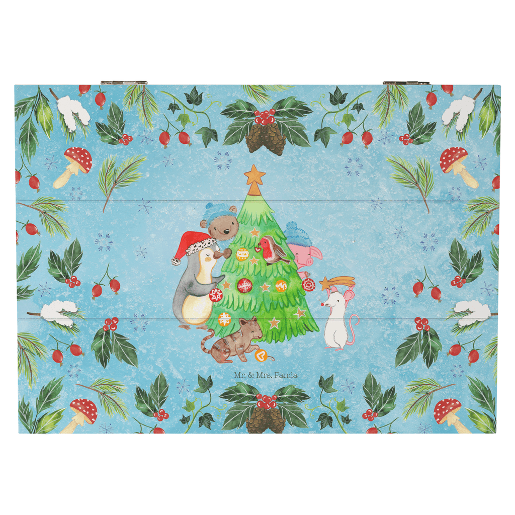 Holzkiste Weihnachtsbaum schmücken Holzkiste, Kiste, Schatzkiste, Truhe, Schatulle, XXL, Erinnerungsbox, Erinnerungskiste, Dekokiste, Aufbewahrungsbox, Winter, Weihnachten, Weihnachtsdeko, Nikolaus, Advent, Heiligabend, Wintermotiv