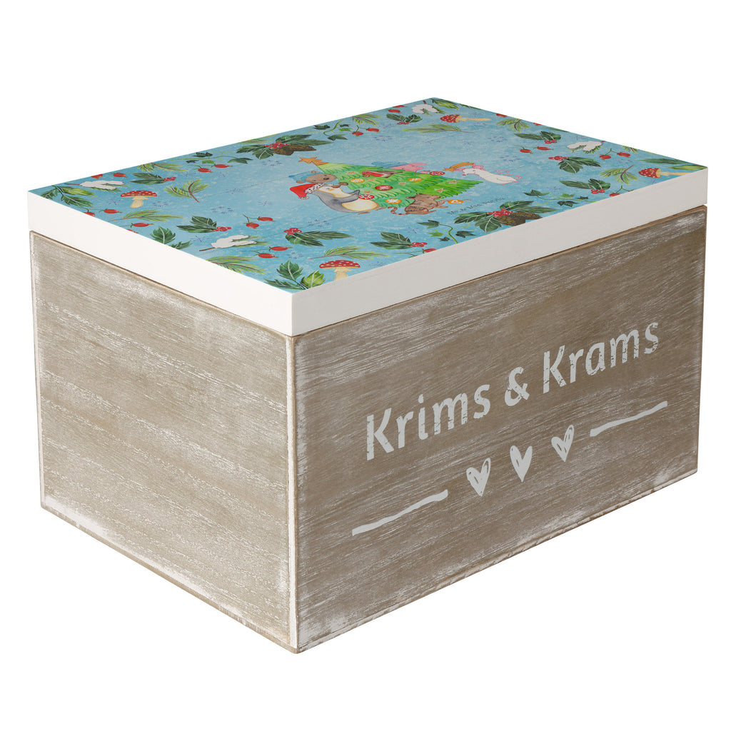 Holzkiste Weihnachtsbaum schmücken Holzkiste, Kiste, Schatzkiste, Truhe, Schatulle, XXL, Erinnerungsbox, Erinnerungskiste, Dekokiste, Aufbewahrungsbox, Winter, Weihnachten, Weihnachtsdeko, Nikolaus, Advent, Heiligabend, Wintermotiv