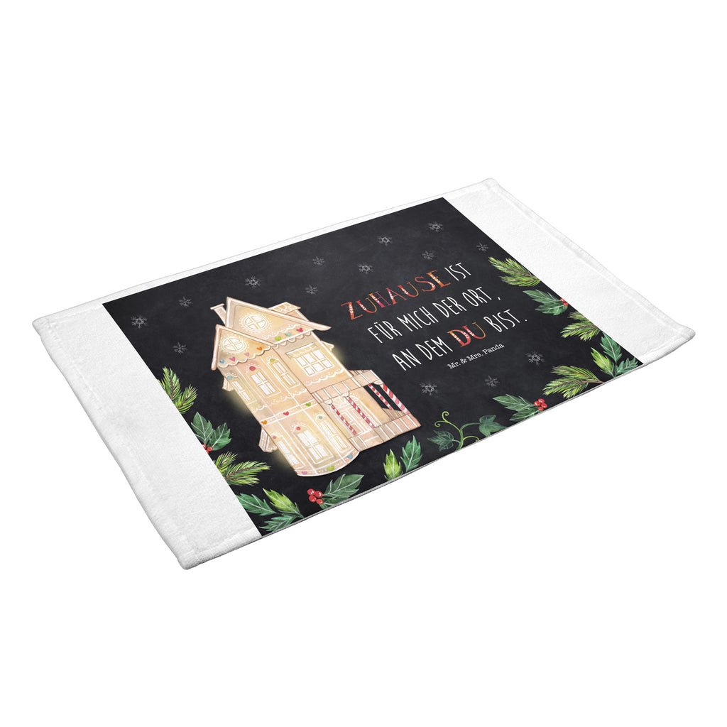 Gäste Handtuch Lebkuchenhaus Gästetuch, Reisehandtuch, Sport Handtuch, Frottier, Kinder Handtuch, Winter, Weihnachten, Weihnachtsdeko, Nikolaus, Advent, Heiligabend, Wintermotiv