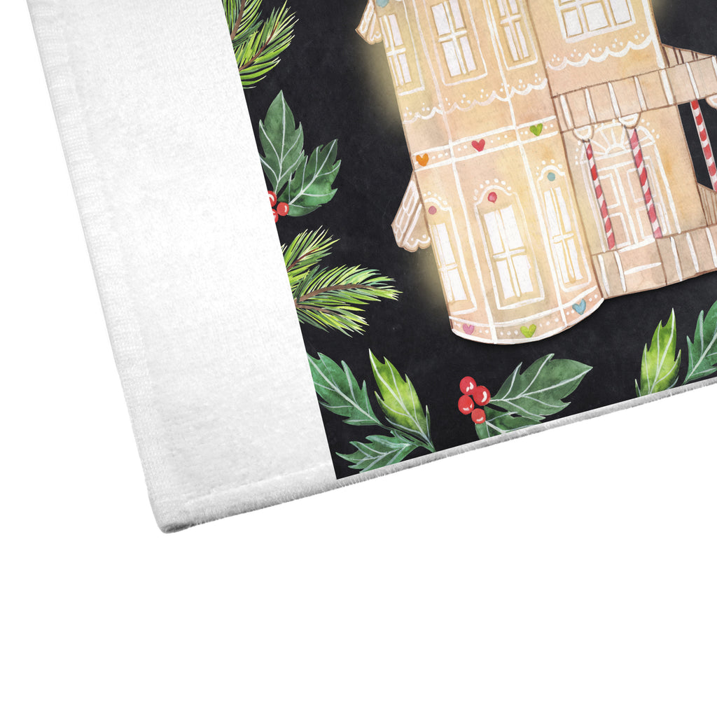 Gäste Handtuch Lebkuchenhaus Gästetuch, Reisehandtuch, Sport Handtuch, Frottier, Kinder Handtuch, Winter, Weihnachten, Weihnachtsdeko, Nikolaus, Advent, Heiligabend, Wintermotiv