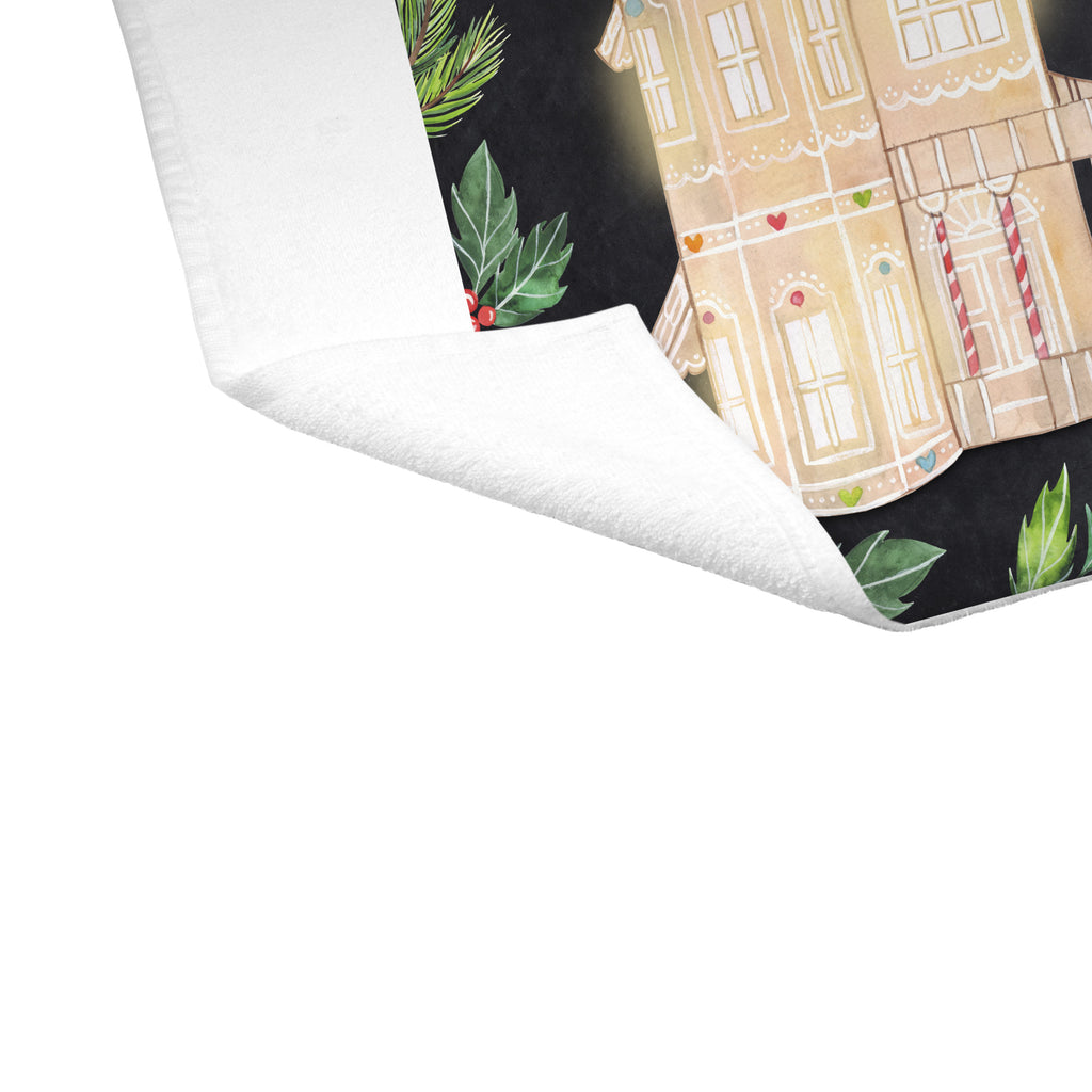 Gäste Handtuch Lebkuchenhaus Gästetuch, Reisehandtuch, Sport Handtuch, Frottier, Kinder Handtuch, Winter, Weihnachten, Weihnachtsdeko, Nikolaus, Advent, Heiligabend, Wintermotiv