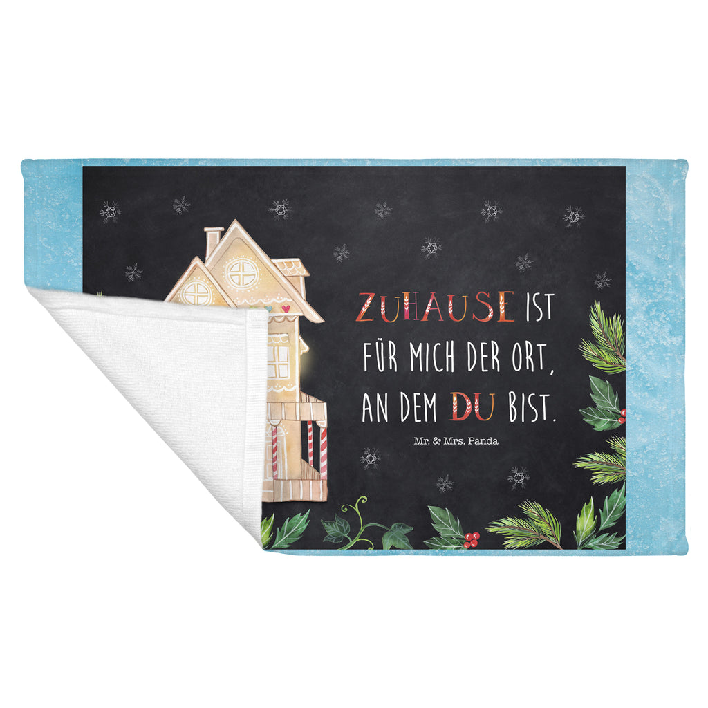 Gäste Handtuch Lebkuchenhaus Gästetuch, Reisehandtuch, Sport Handtuch, Frottier, Kinder Handtuch, Winter, Weihnachten, Weihnachtsdeko, Nikolaus, Advent, Heiligabend, Wintermotiv