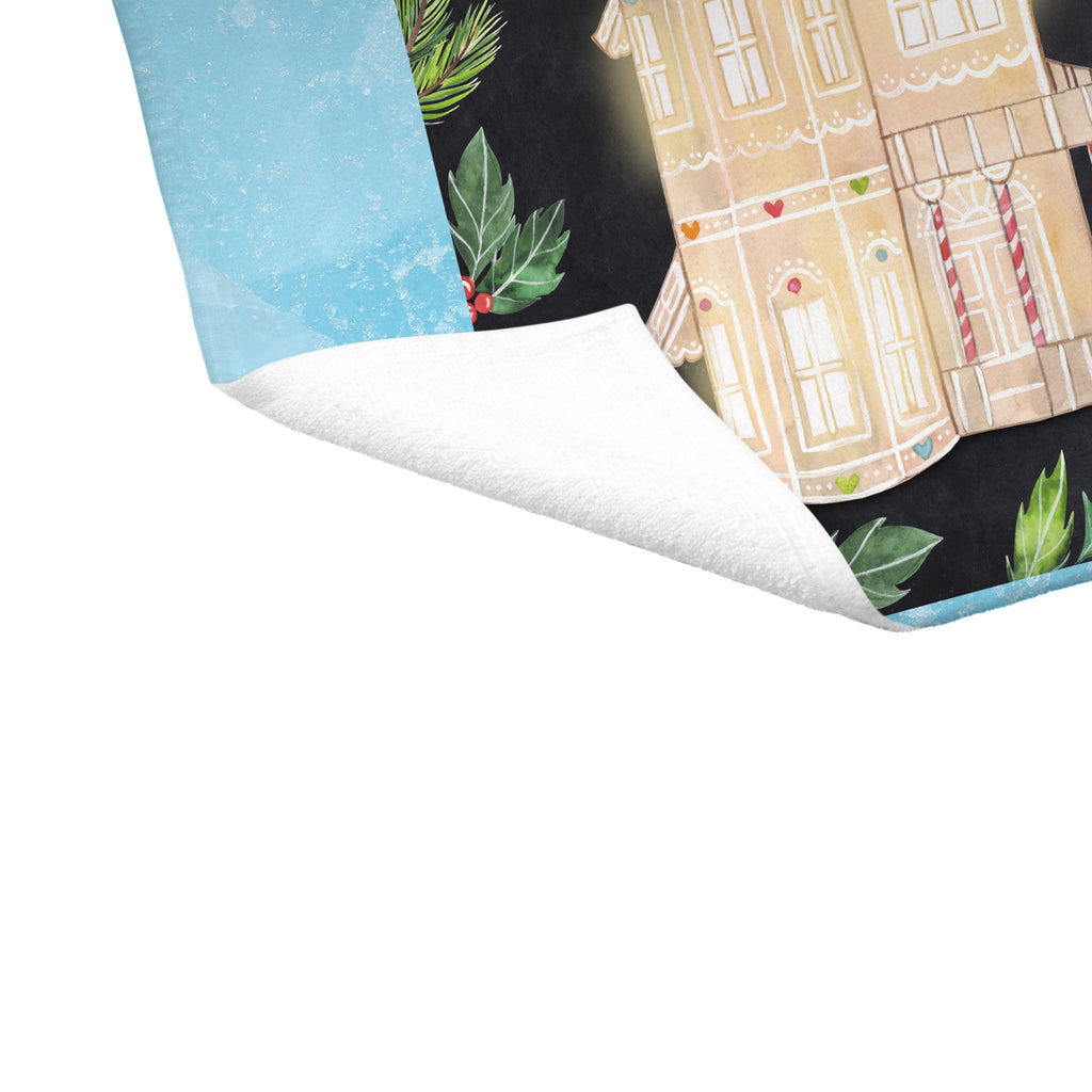 Gäste Handtuch Lebkuchenhaus Gästetuch, Reisehandtuch, Sport Handtuch, Frottier, Kinder Handtuch, Winter, Weihnachten, Weihnachtsdeko, Nikolaus, Advent, Heiligabend, Wintermotiv