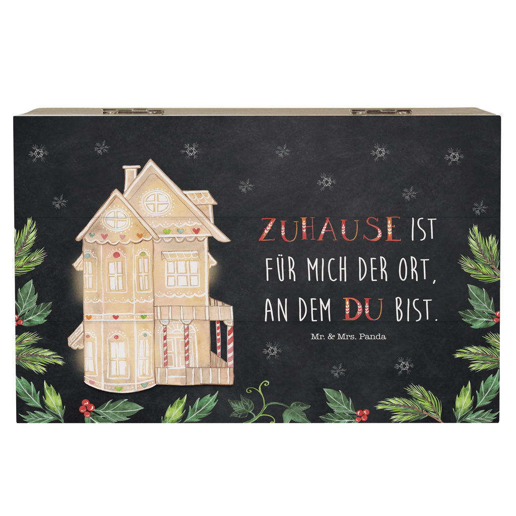 Holzkiste Lebkuchenhaus Holzkiste, Kiste, Schatzkiste, Truhe, Schatulle, XXL, Erinnerungsbox, Erinnerungskiste, Dekokiste, Aufbewahrungsbox, Winter, Weihnachten, Weihnachtsdeko, Nikolaus, Advent, Heiligabend, Wintermotiv