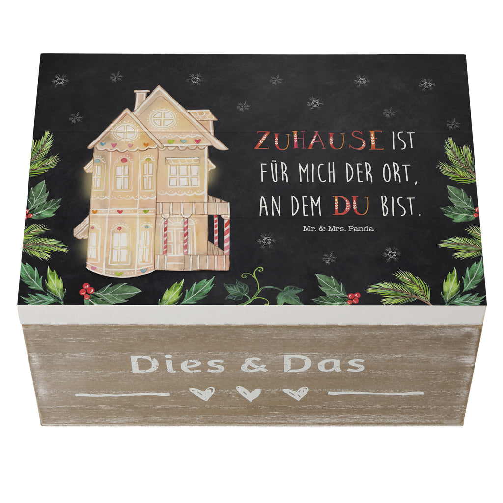 Holzkiste Lebkuchenhaus Holzkiste, Kiste, Schatzkiste, Truhe, Schatulle, XXL, Erinnerungsbox, Erinnerungskiste, Dekokiste, Aufbewahrungsbox, Winter, Weihnachten, Weihnachtsdeko, Nikolaus, Advent, Heiligabend, Wintermotiv