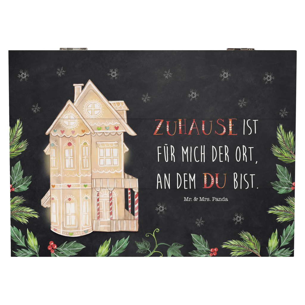 Holzkiste Lebkuchenhaus Holzkiste, Kiste, Schatzkiste, Truhe, Schatulle, XXL, Erinnerungsbox, Erinnerungskiste, Dekokiste, Aufbewahrungsbox, Winter, Weihnachten, Weihnachtsdeko, Nikolaus, Advent, Heiligabend, Wintermotiv