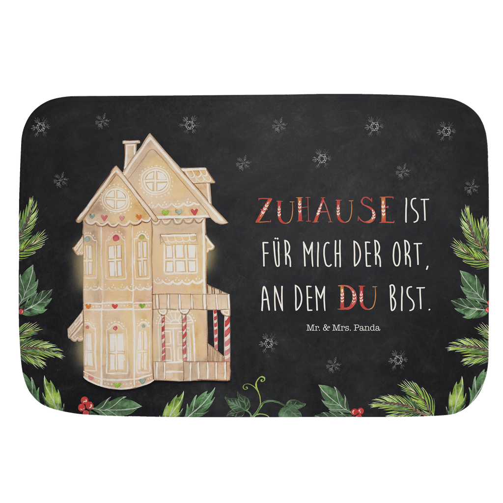 Badvorleger Lebkuchenhaus Badematte, Badteppich, Duschvorleger, Badezimmerteppich, Badezimmermatte, Badvorleger, Duschmatte, Duschteppich, Winter, Weihnachten, Weihnachtsdeko, Nikolaus, Advent, Heiligabend, Wintermotiv