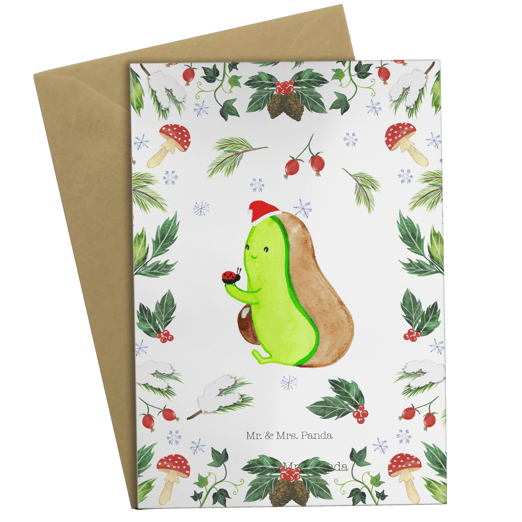 Grußkarte Avocado kleine Dinge Klappkarte, Einladungskarte, Glückwunschkarte, Hochzeitskarte, Geburtstagskarte, Karte, Winter, Weihnachten, Weihnachtsdeko, Nikolaus, Advent, Heiligabend, Wintermotiv