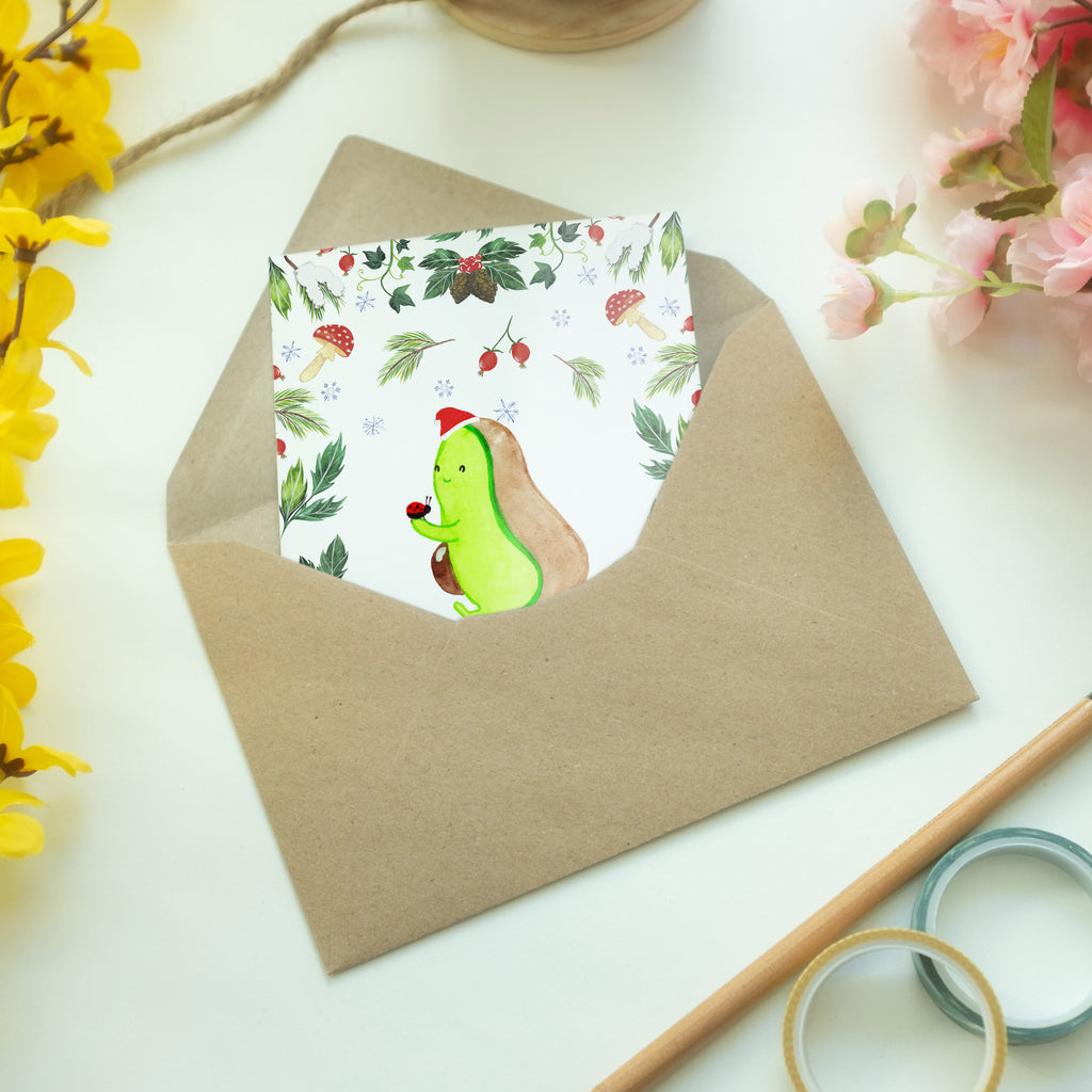 Grußkarte Avocado kleine Dinge Klappkarte, Einladungskarte, Glückwunschkarte, Hochzeitskarte, Geburtstagskarte, Karte, Winter, Weihnachten, Weihnachtsdeko, Nikolaus, Advent, Heiligabend, Wintermotiv