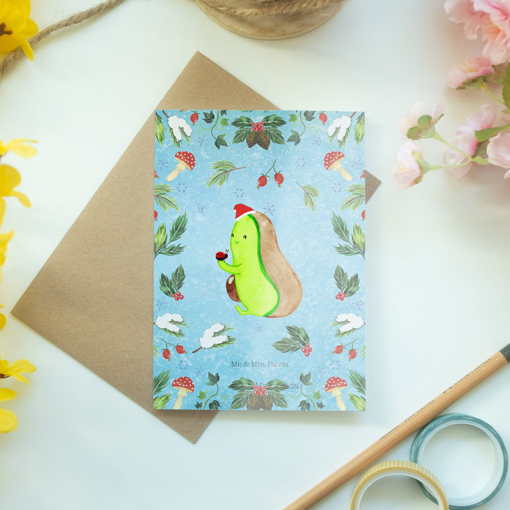 Grußkarte Avocado kleine Dinge Klappkarte, Einladungskarte, Glückwunschkarte, Hochzeitskarte, Geburtstagskarte, Karte, Winter, Weihnachten, Weihnachtsdeko, Nikolaus, Advent, Heiligabend, Wintermotiv