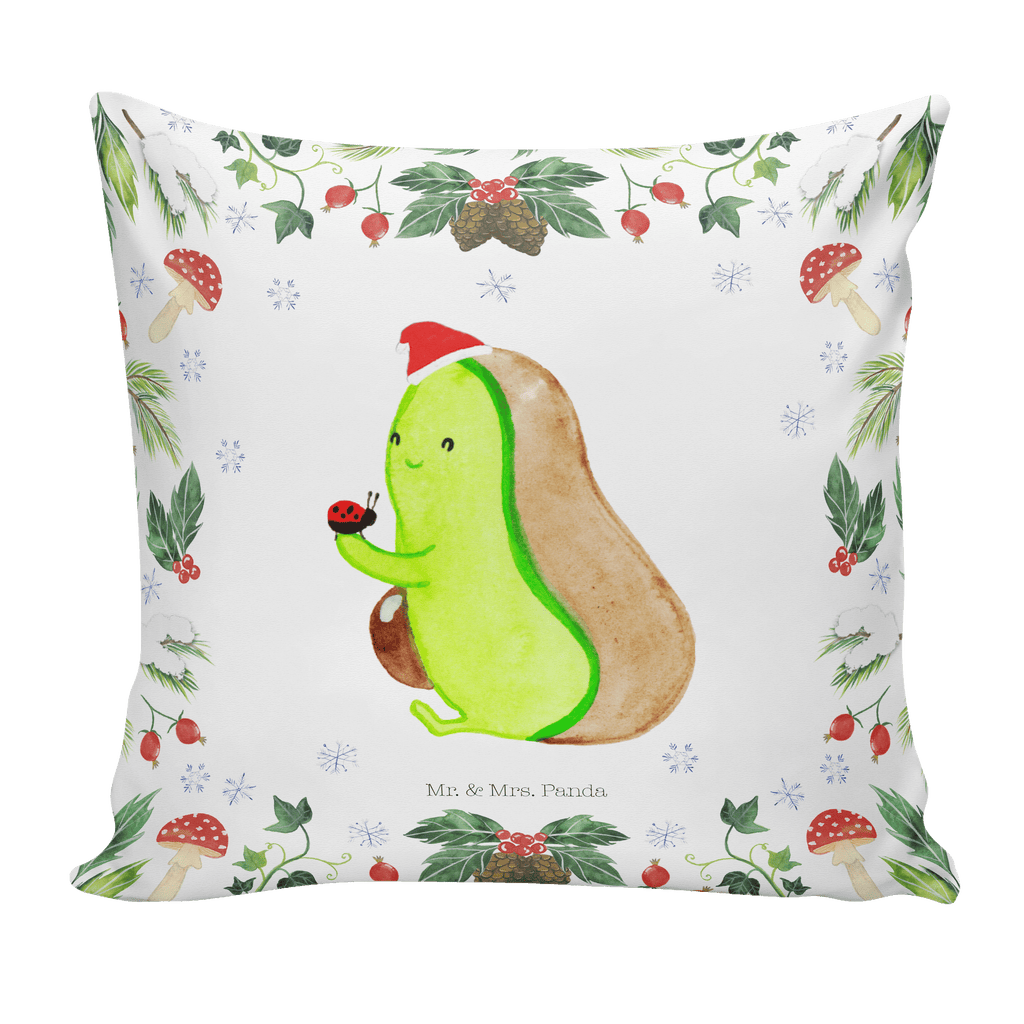 40x40 Kissen Avocado kleine Dinge Kissenhülle, Kopfkissen, Sofakissen, Dekokissen, Motivkissen, Winter, Weihnachten, Weihnachtsdeko, Nikolaus, Advent, Heiligabend, Wintermotiv