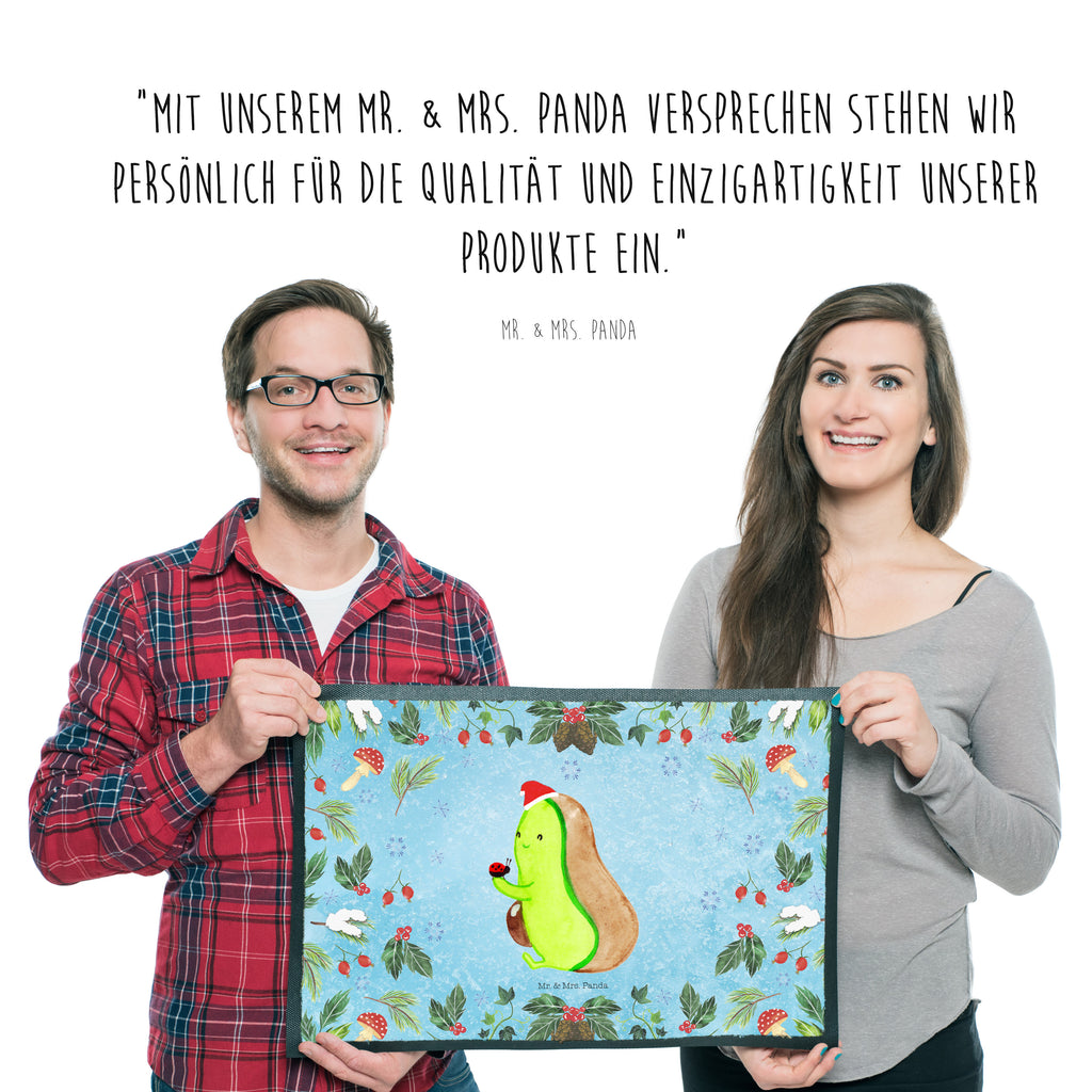 Fußmatte Avocado kleine Dinge  Türvorleger, Schmutzmatte, Fußabtreter, Matte, Schmutzfänger, Fußabstreifer, Schmutzfangmatte, Türmatte, Motivfußmatte,  Haustürmatte, Vorleger  Winter, Weihnachten, Weihnachtsdeko, Nikolaus, Advent, Heiligabend, Wintermotiv