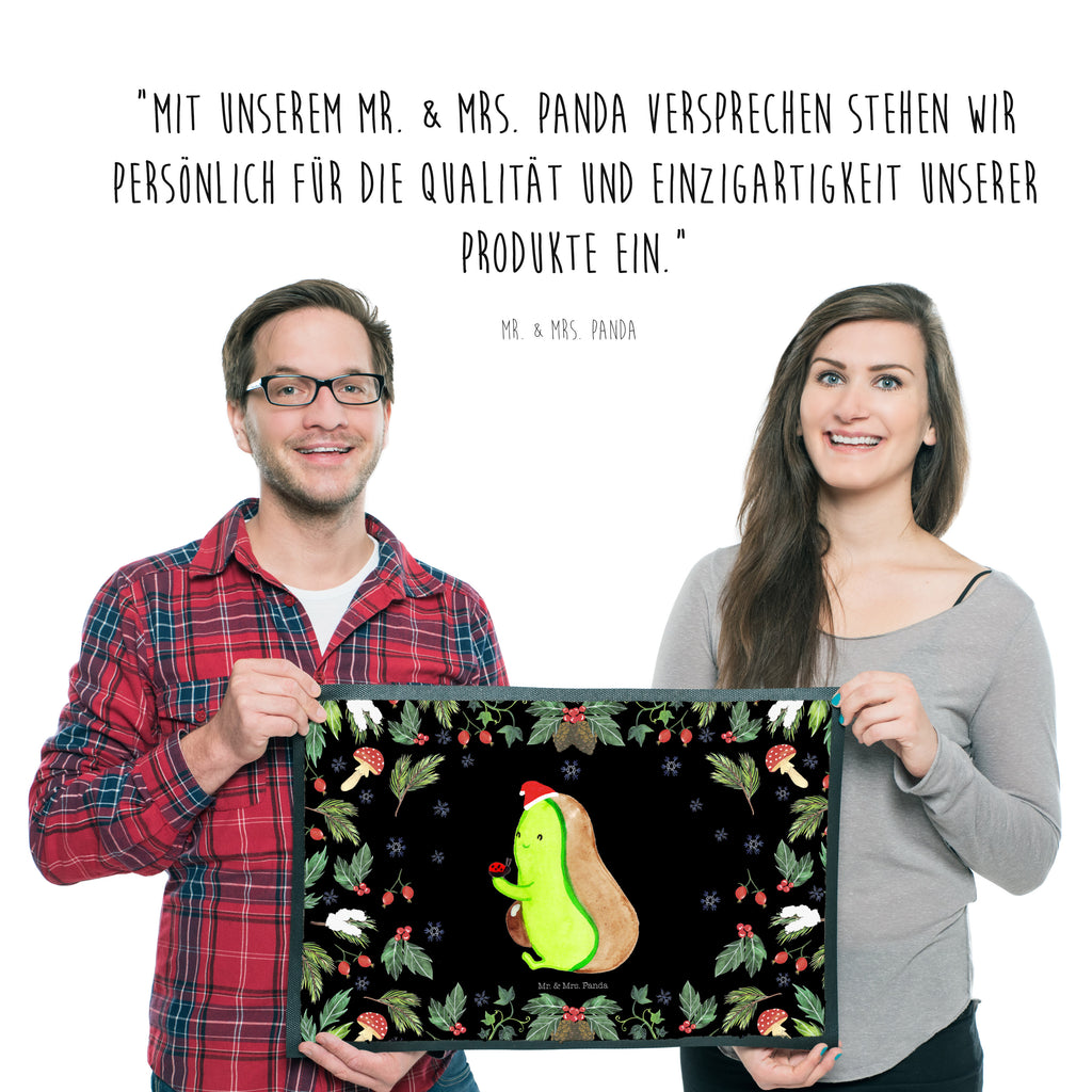 Fußmatte Avocado kleine Dinge  Türvorleger, Schmutzmatte, Fußabtreter, Matte, Schmutzfänger, Fußabstreifer, Schmutzfangmatte, Türmatte, Motivfußmatte,  Haustürmatte, Vorleger  Winter, Weihnachten, Weihnachtsdeko, Nikolaus, Advent, Heiligabend, Wintermotiv